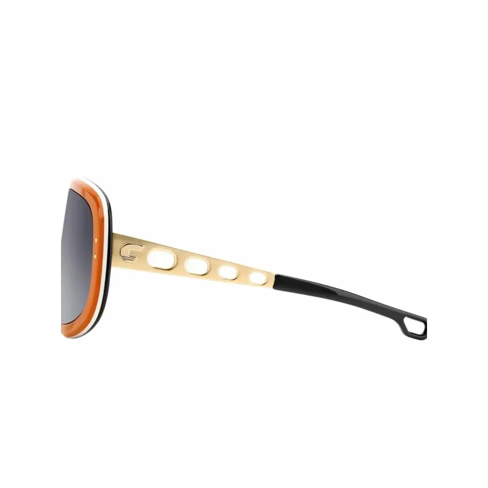 New Carrera Flaglab 17 C3E9O Oversized Shield Sunglasses in Orange, Authentic